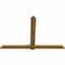 Ekena Millwork Eugene Rough Sawn Timber Gable Bracket, Western Red Cedar, 84"W x 56"H x 2"D x 6"F, 16/12 Pitch GBW084X56X0206EUG00RWR - alternate 3